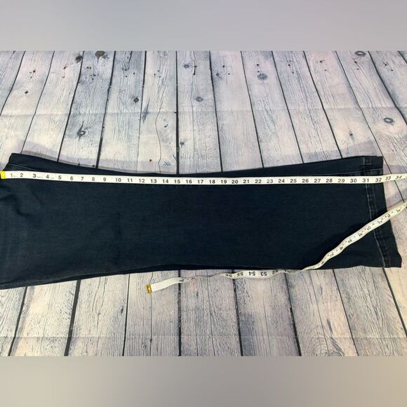 Express Dark Blue Mid Rise Classic Cowgirl Western Country Bootcut Jeans 12 - Picture 9 of 9